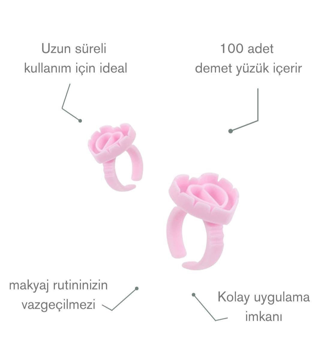 İpek Kirpik Demet Yüzük 50 Adet