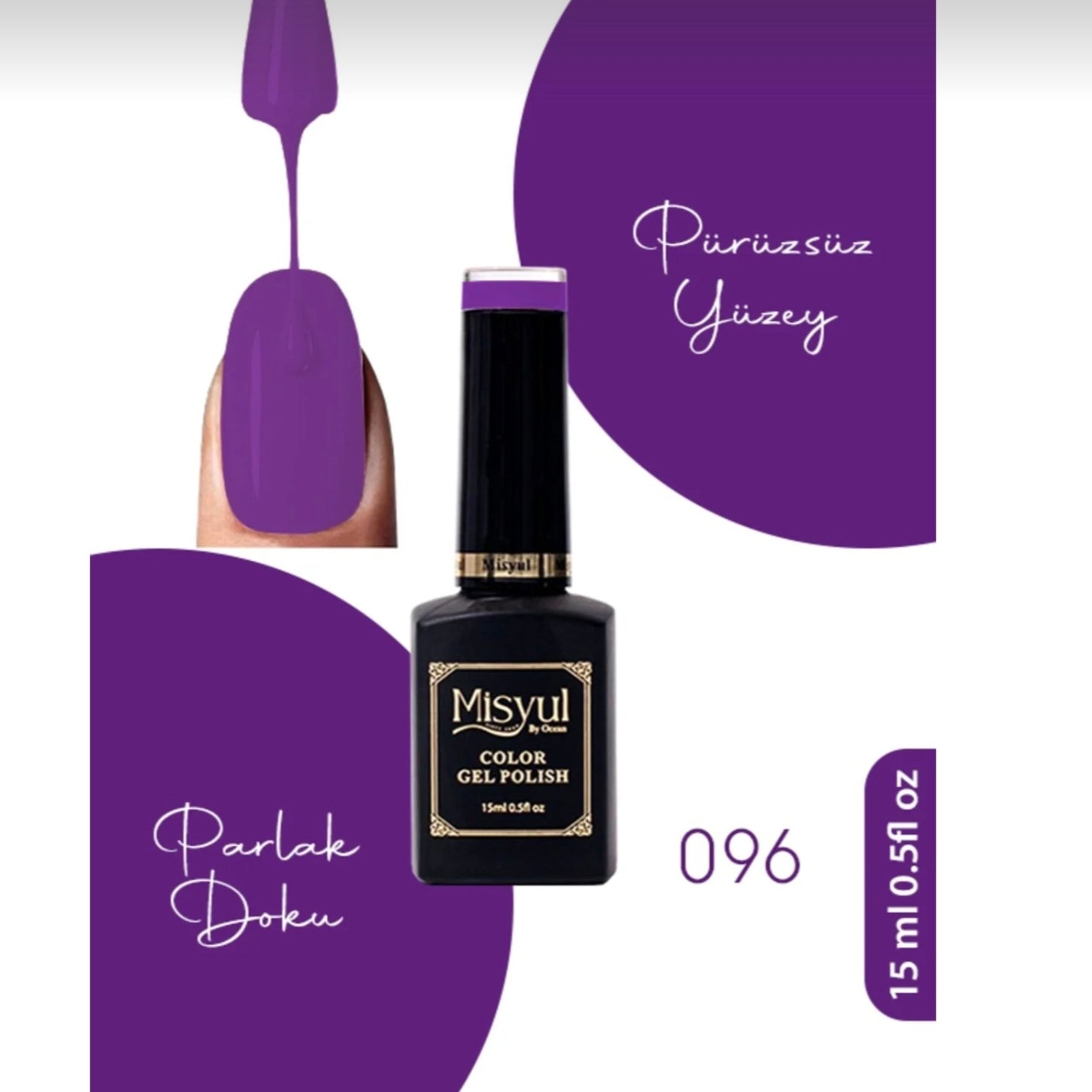 Misyul Kalıcı Oje, UV Led Kalıcı Oje Nail Art 15ml