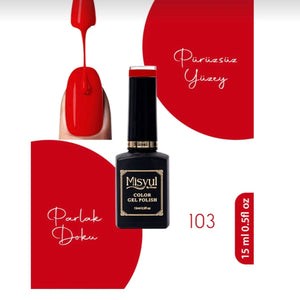 Misyul Kalıcı Oje, UV Led Kalıcı Oje Nail Art 15ml