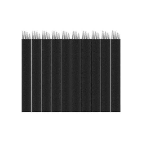 Kalıcı Makyaj 12 Pin Microblading İğnesi 12F 10'lu Paket İğne