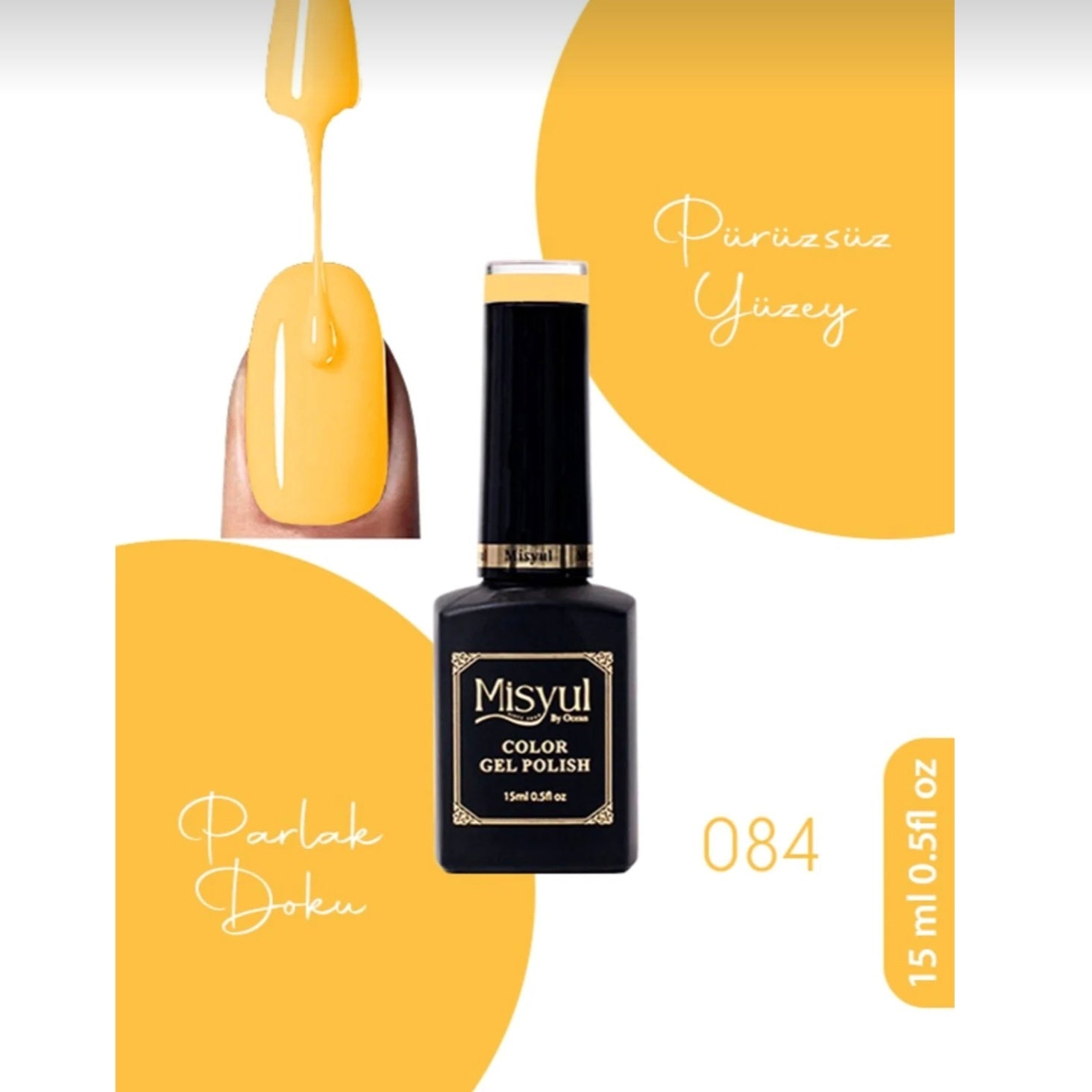 Misyul Kalıcı Oje, UV Led Kalıcı Oje Nail Art 15ml