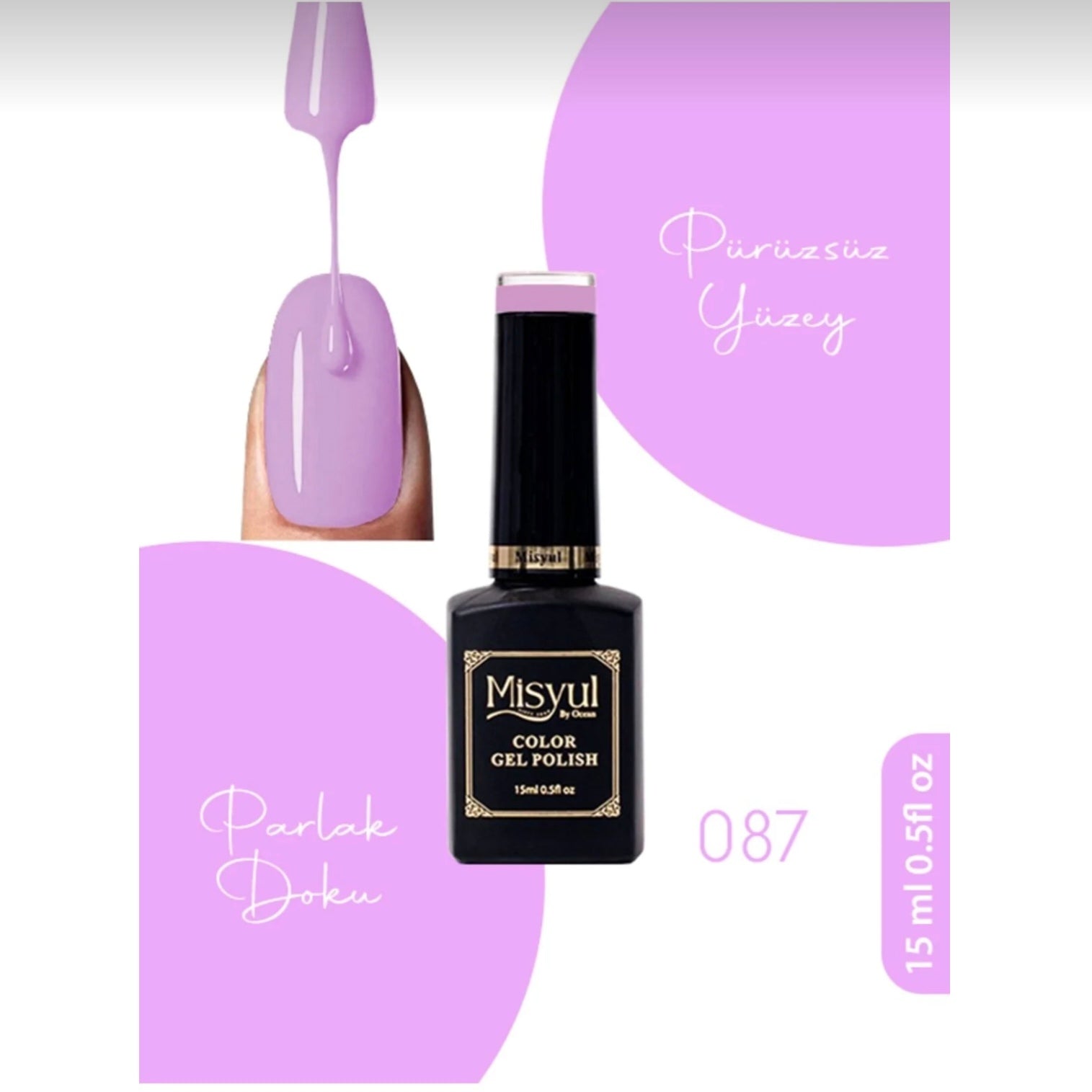 Misyul Kalıcı Oje, UV Led Kalıcı Oje Nail Art 15ml