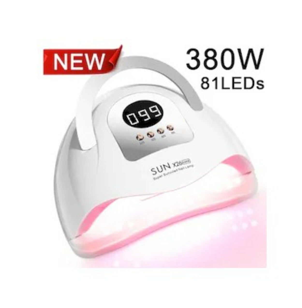 Sun X26 Max 380 Watt 81 Led UV Led Protez Tırnak Kalıcı Oje Kurutucu Makine
